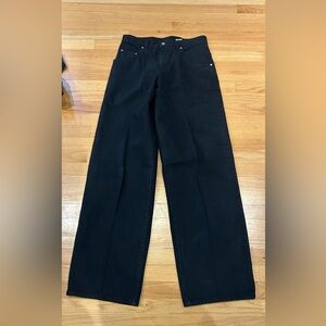 Vintage Levi's L2 Black Baggy Fit Jeans 30x36 90s Y2K